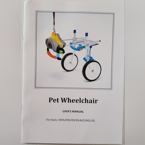 Pet Wheelchair Adjustable Back Legs Wheelchair - Size XXXS - See Chart - New - Picture 2 of 9